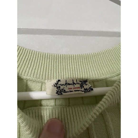 Free People Friday Morning Swit Tee - Sugared‎ Mint Size Large Intimately - Picture 4 of 7
